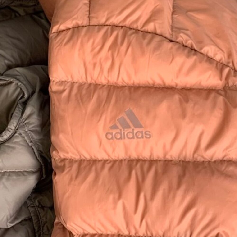 Adidas Sample Peach Down Puffer Jacket Size:S - image 5